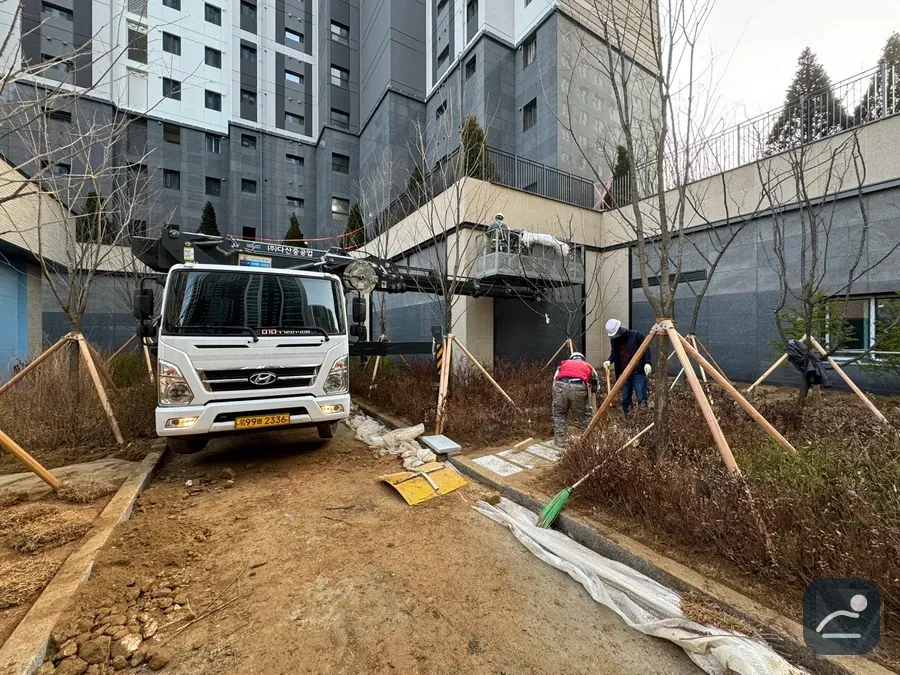 부산 스카이차 설비·전기 작업 현장