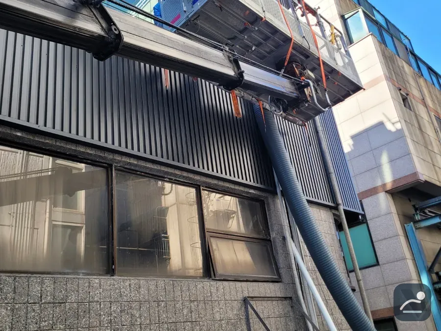 울산 스카이차 에어컨·실외기 작업 현장