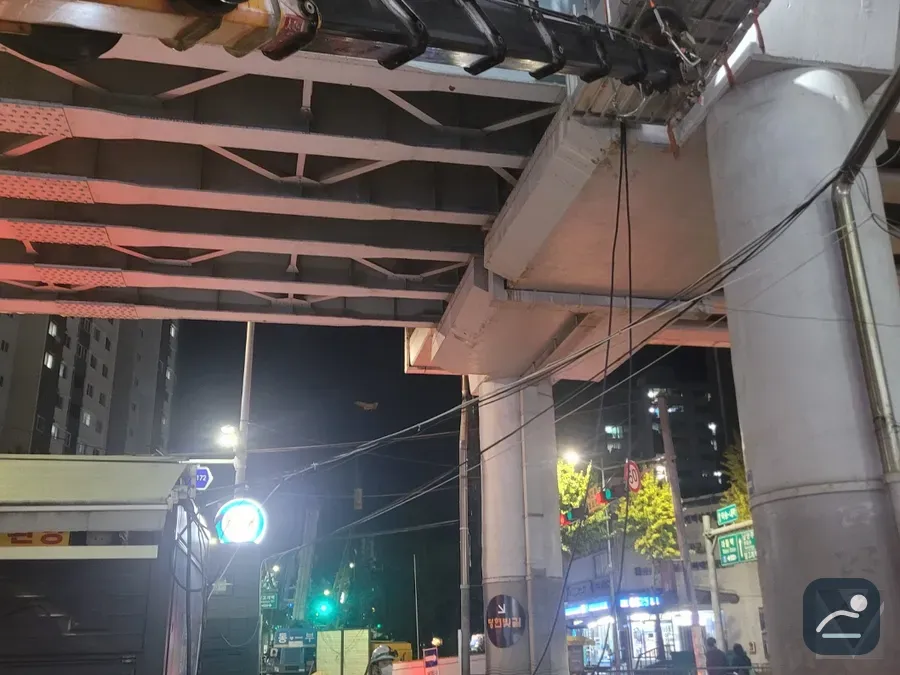울산 스카이차 전기·통신 작업 현장