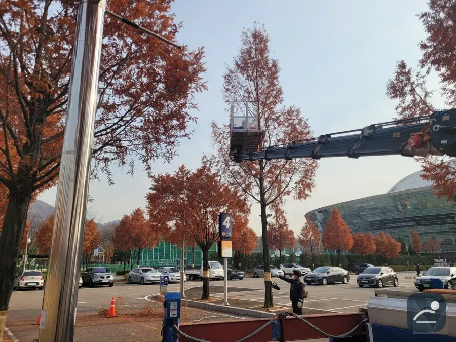 전남 스카이차 고소작업 현장 현장